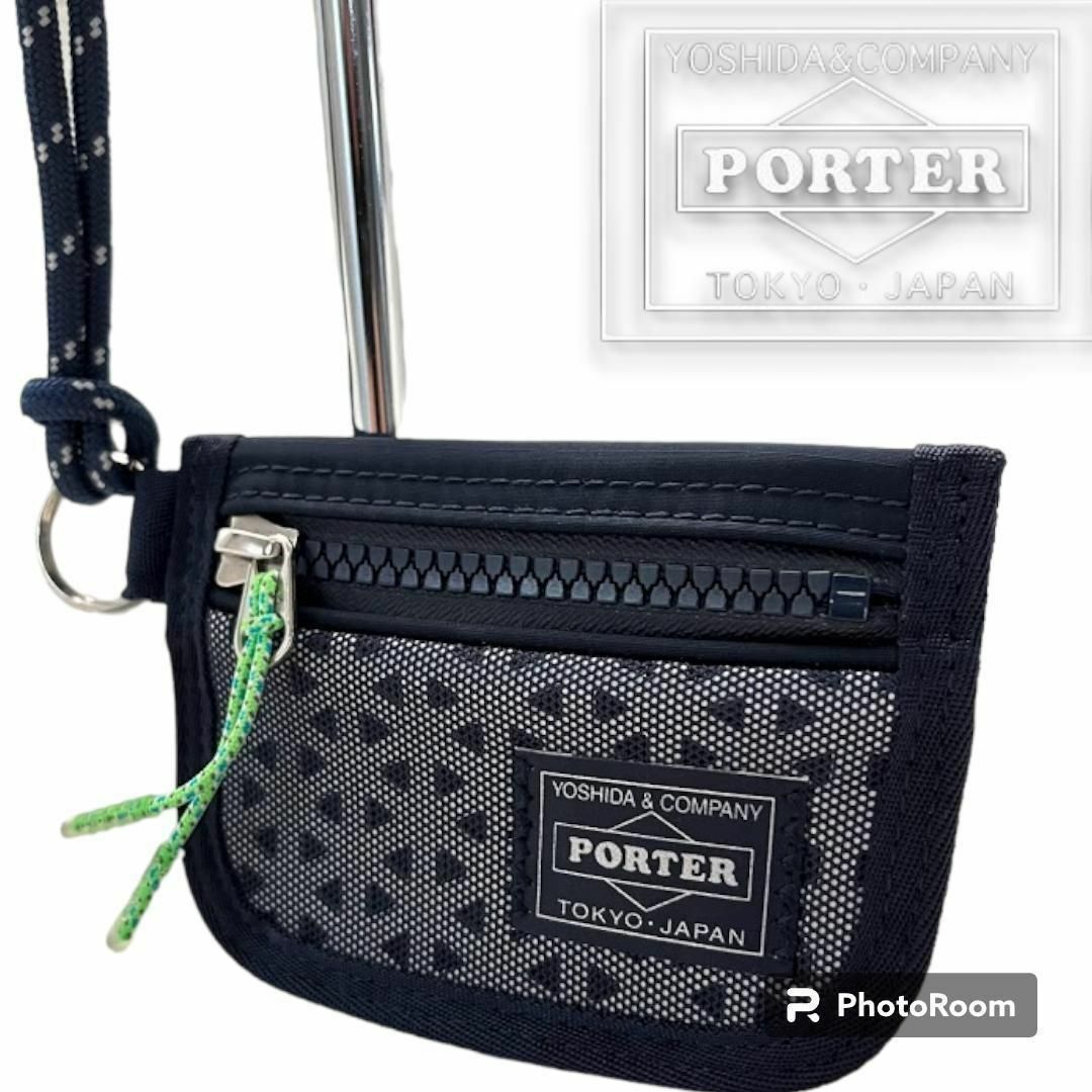 PORTER HEXARIA ヘキサリア カードケース コインケース ネイビー