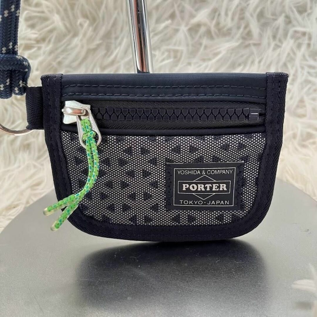 PORTER HEXARIA ヘキサリア カードケース コインケース ネイビー
