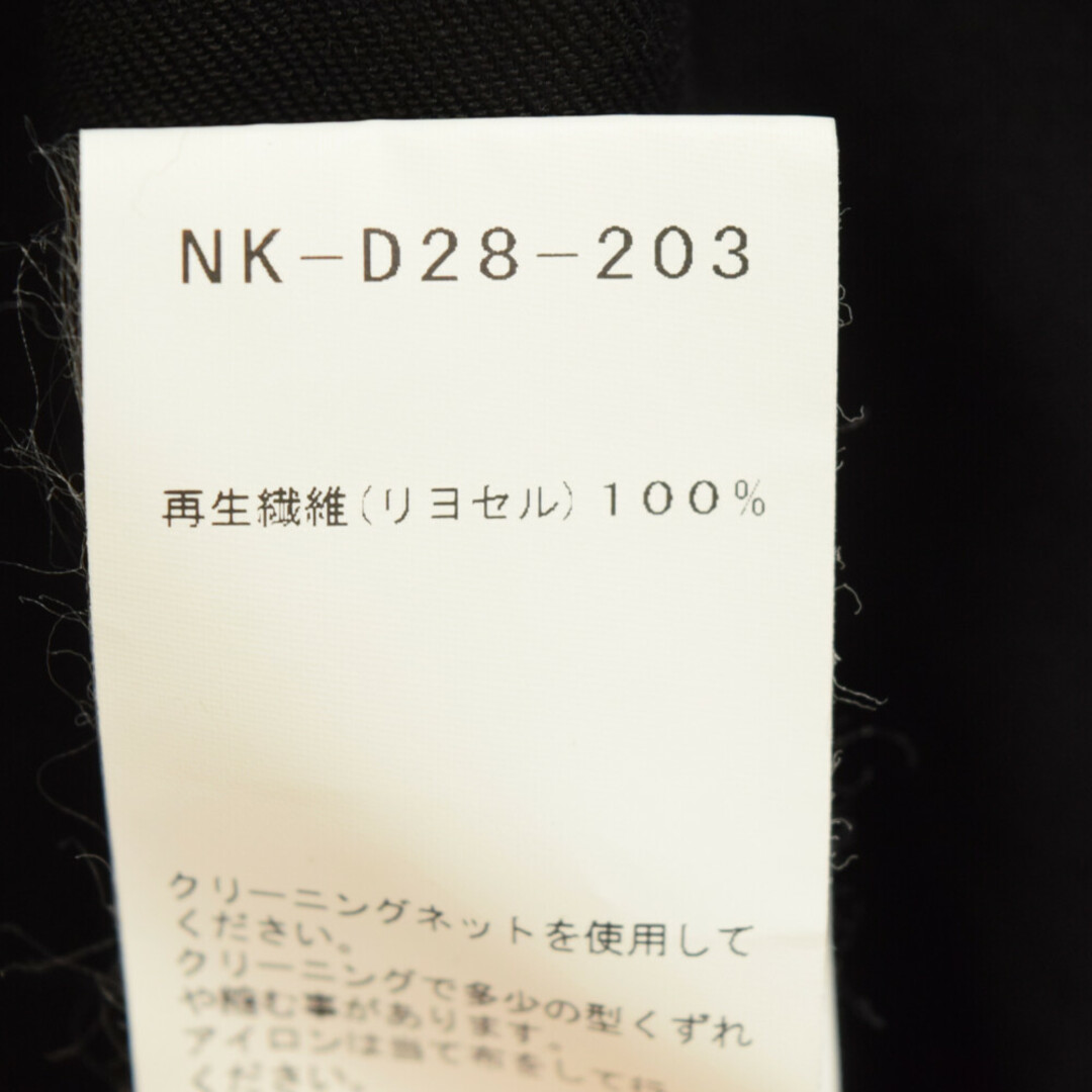 Yohji Yamamoto(ヨウジヤマモト)のYOHJI YAMAMOTO +NOIR ヨウジヤマモト プリュス ノアール 17AW フラワー プリント ワンピース レディースブラック NK‐D28‐203 レディースのワンピース(ロングワンピース/マキシワンピース)の商品写真