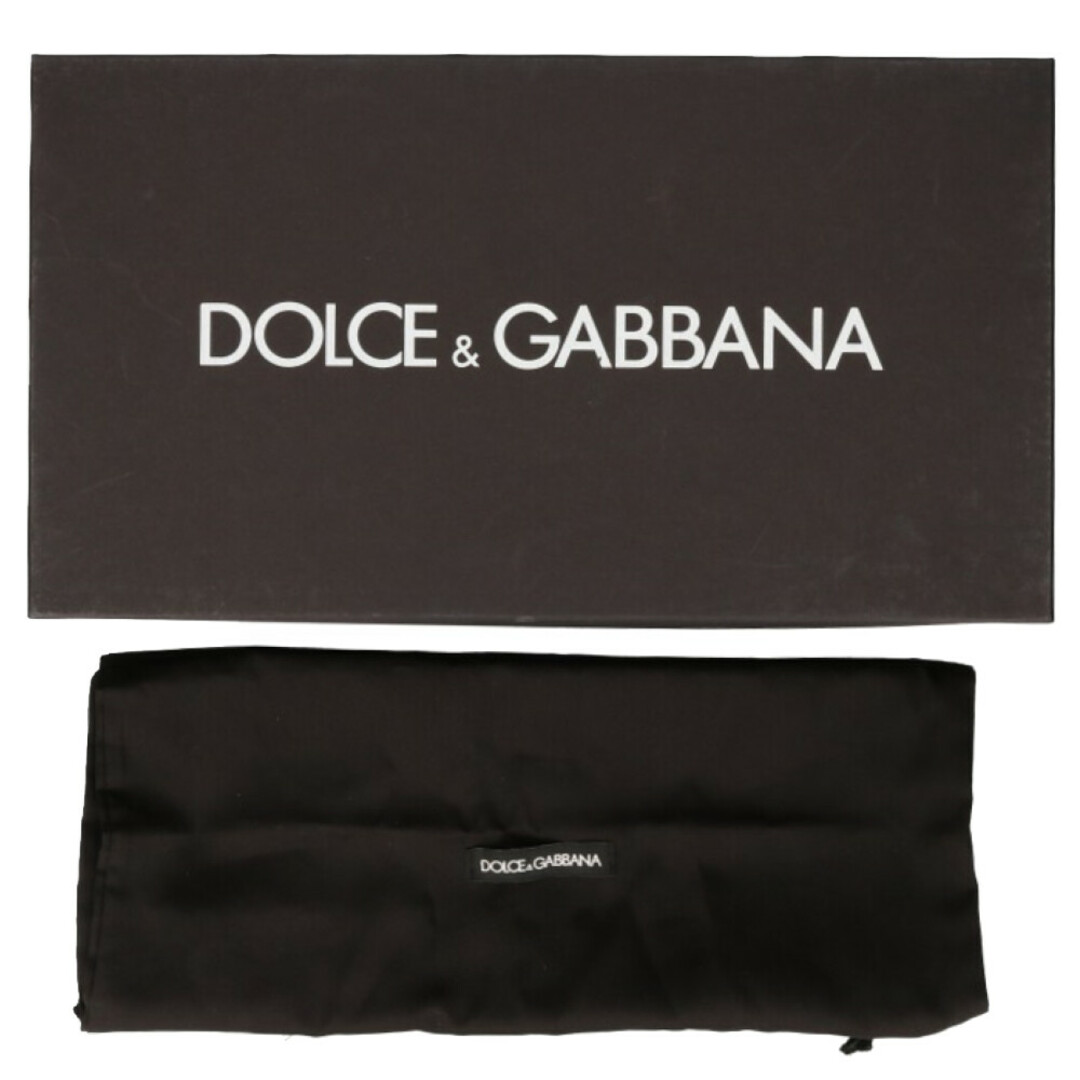 DOLCE & GABBANA ドルチェアンドガッバーナ エンブレムロゴ クラウンパッチ レースアップ ローカットスニーカー ホワイト 6 1/2 CS1538 AH136 8B441 5