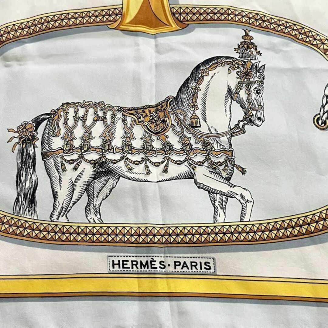 Hermes - エルメス HERMES カレ90 盛装の馬 シルク100% スカーフの通販 ...