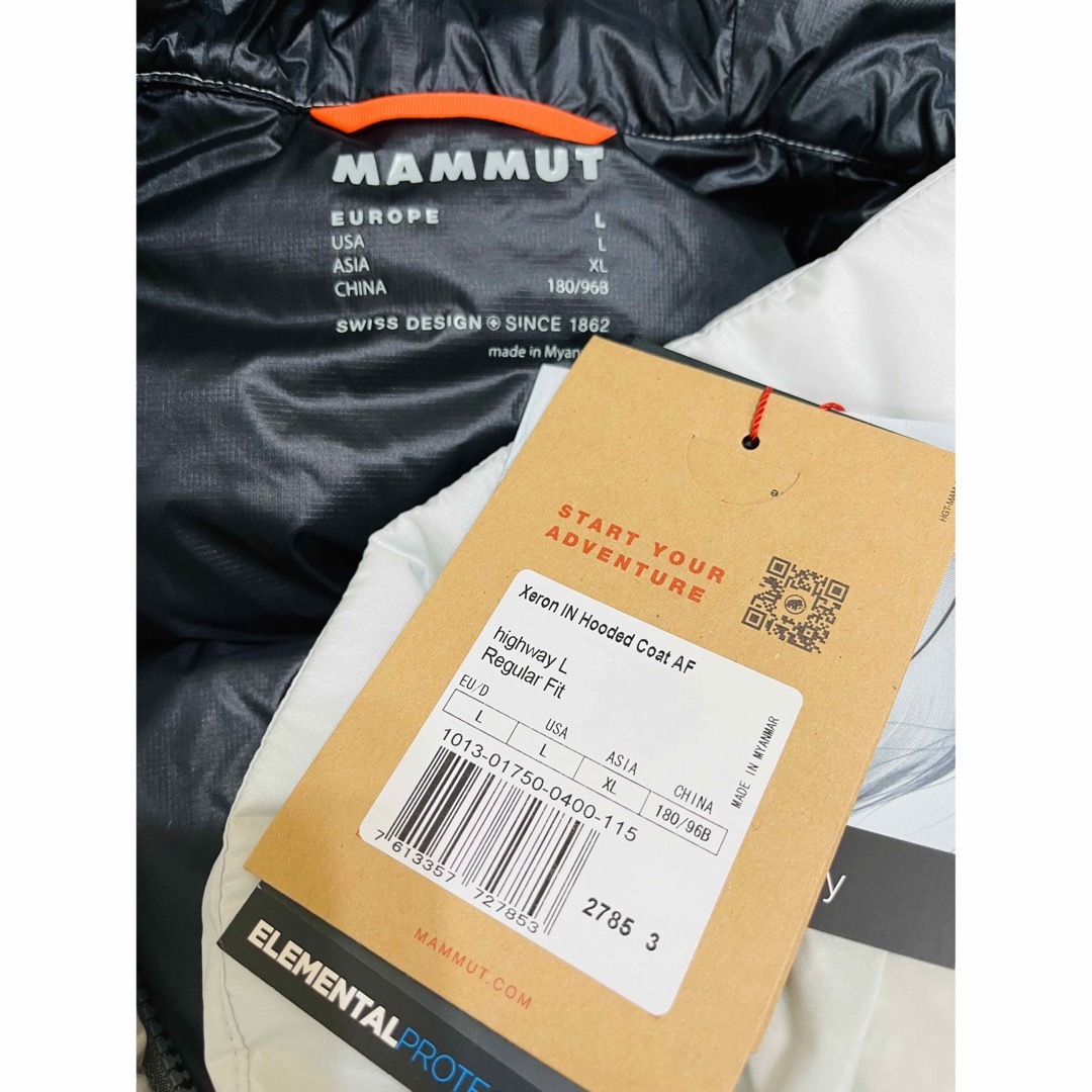 新品 MAMMUT マムート グースダウン ロングサイズ ユニセックス　XL 白 4