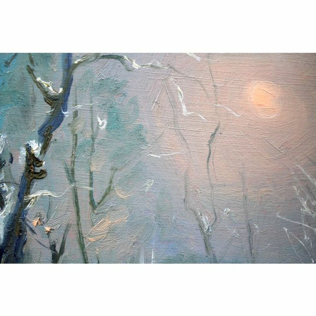 細井四治郎『円山公園の午後』油彩画【真作保証】 絵画