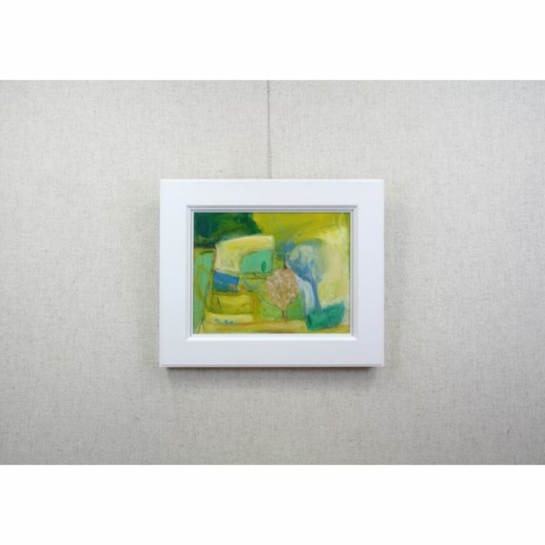 片原早苗『いつも通る道』油彩画【真作保証】 絵画 7