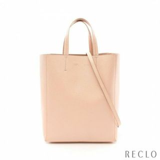 セリーヌ(celine)のバーティカル スモール カバ ハンドバッグ トートバッグ レザー ライトピンク 2WAY(トートバッグ)