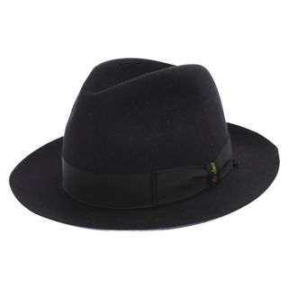 ボルサリーノ borsalino ビーバー ミドル フェルトハット 57 茶