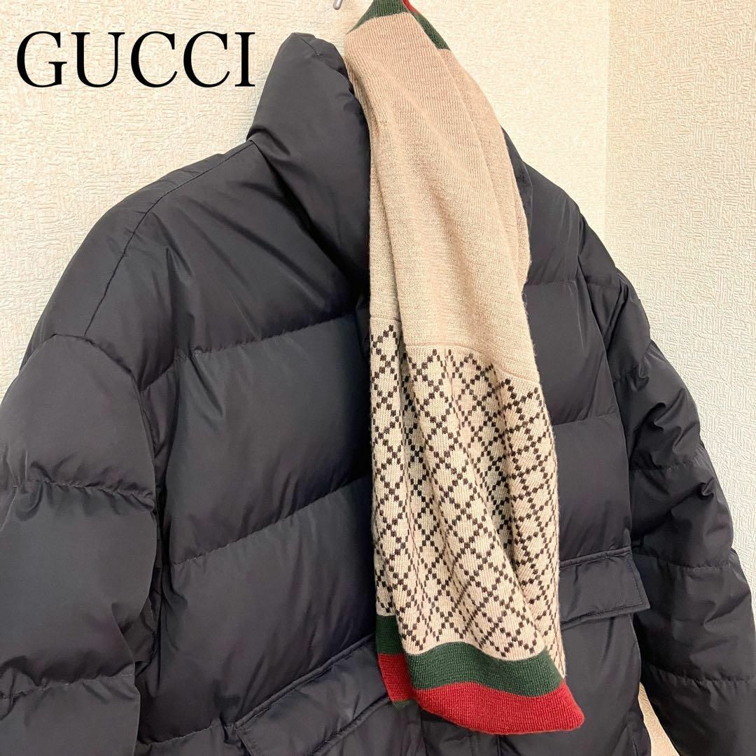 レア品】GUCCI グッチ ネックウォーマー スヌード マフラー-