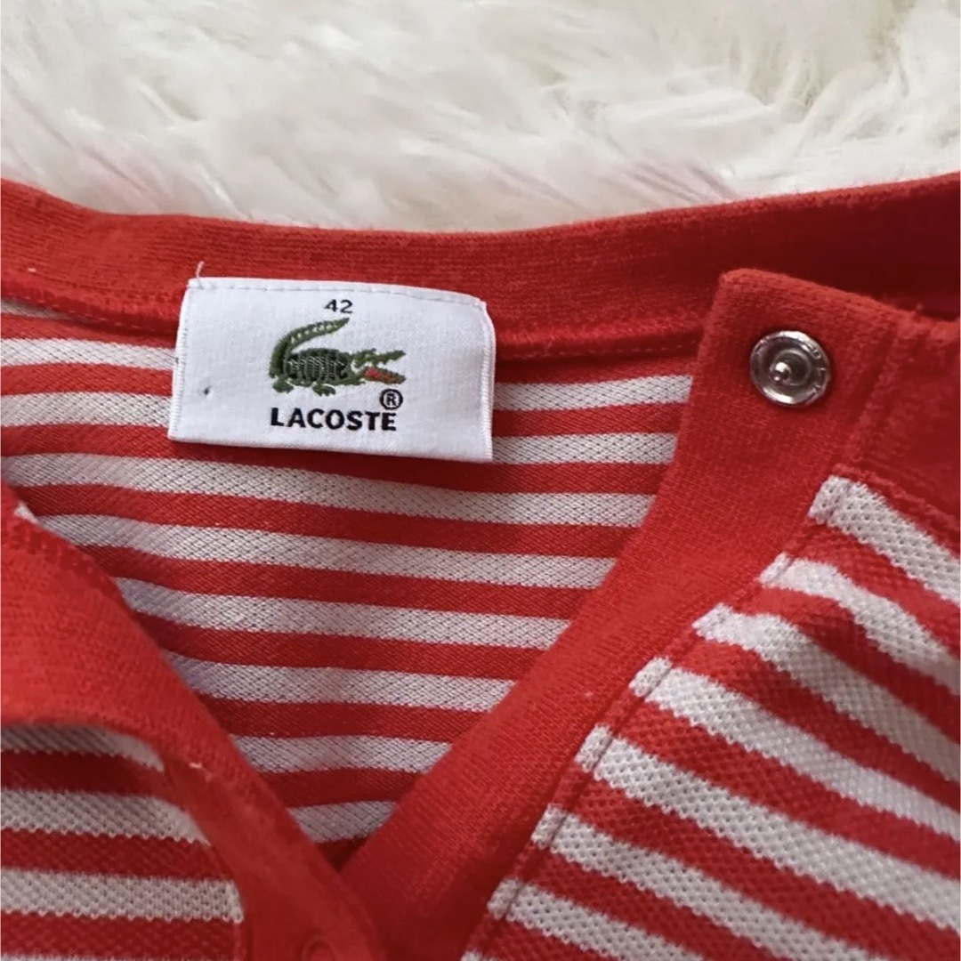 美品　大きいサイズ42  LACOSTE  ラコステ　毛100% カーディガン