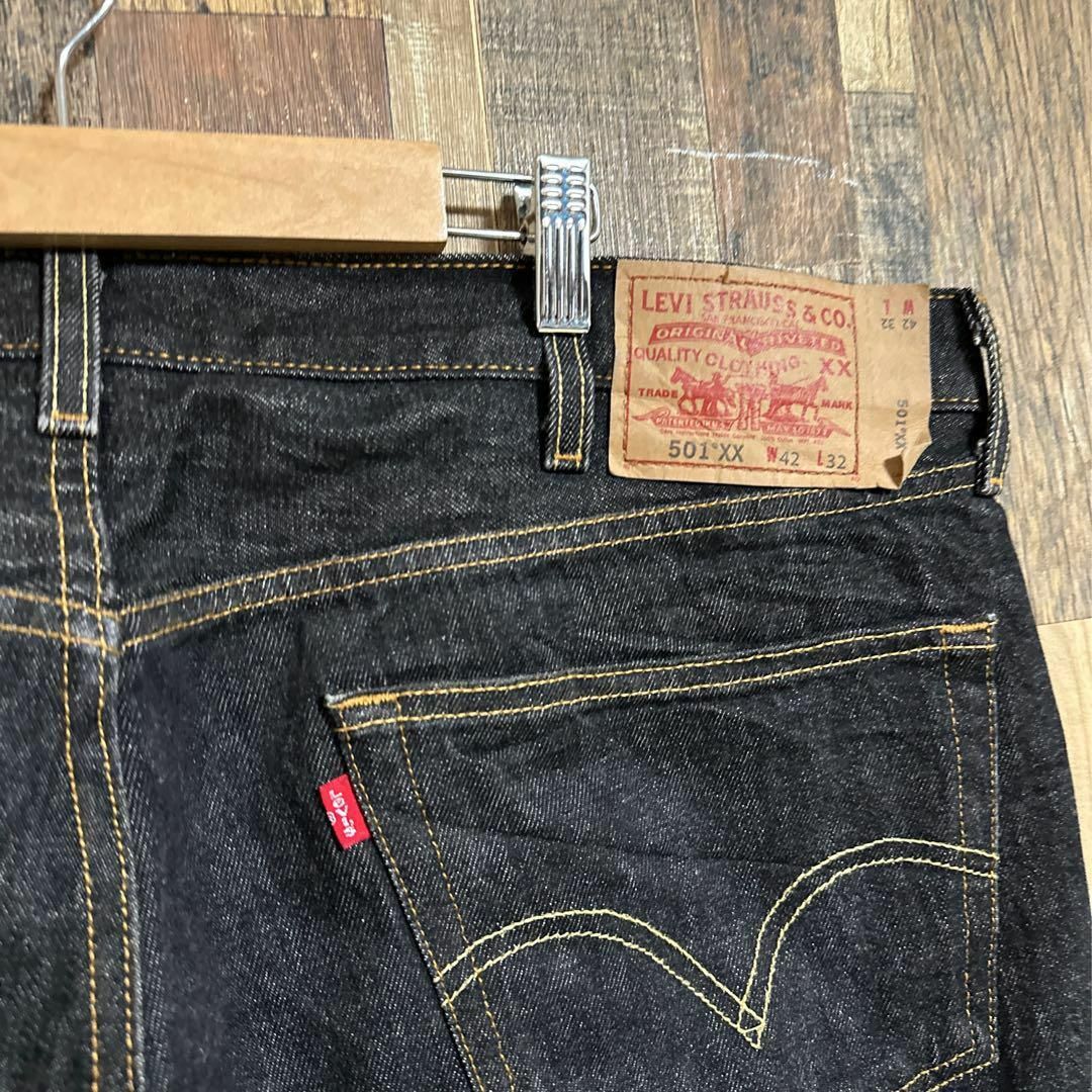 リーバイス メキシコ製 デニム パンツ ジーンズ 赤タグ 42 ロゴ USA古着