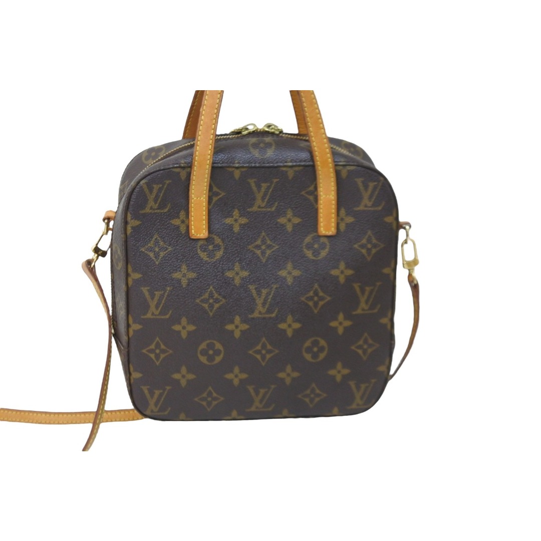 美品 LOUIS VUITTON ルイヴィトン スポンティーニ モノグラム レザー 本革 2way ショルダーバッグ ハンドバッグ ブラウン 62575