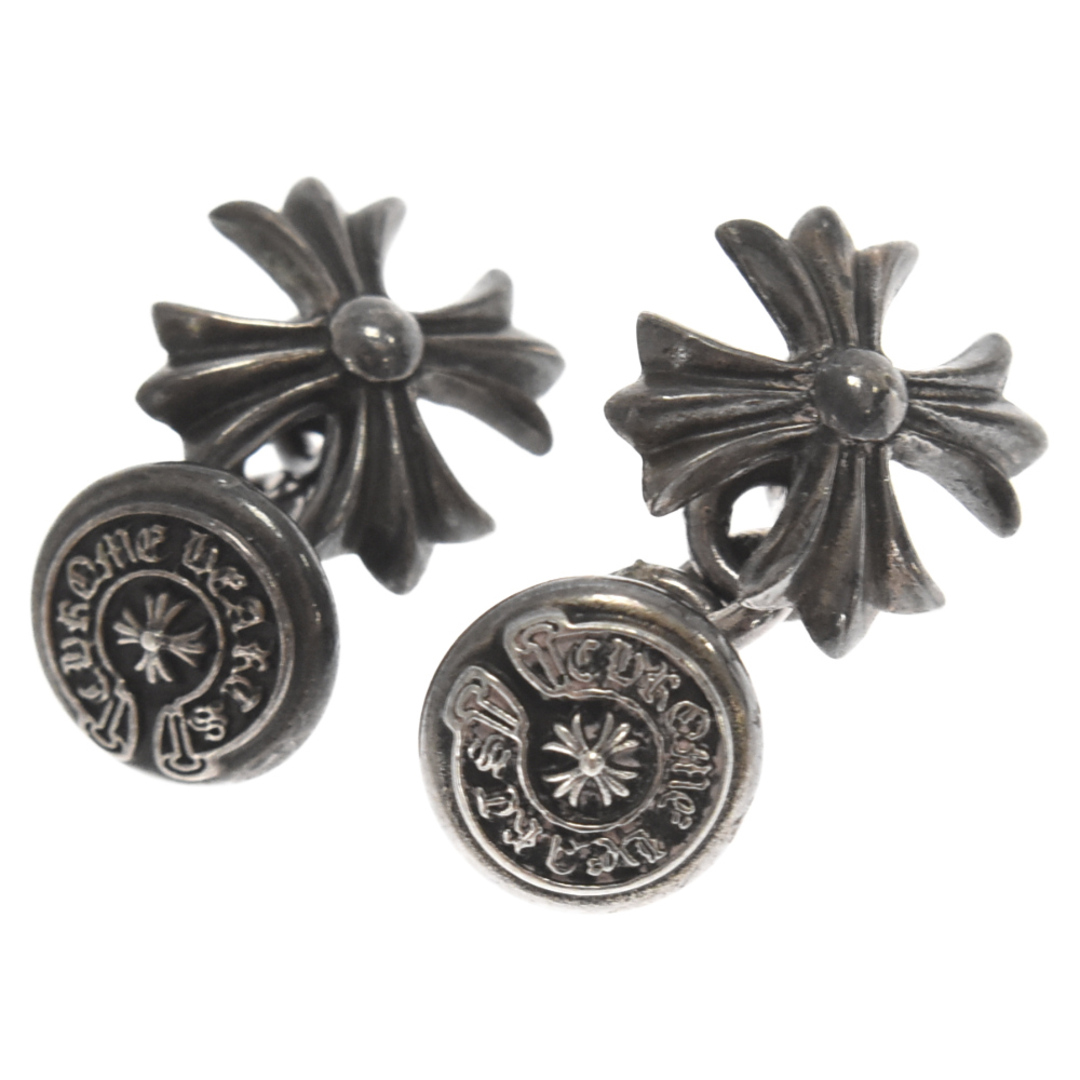 CHROME HEARTS クロムハーツ CUFF LINKS CH PLUS HORSESHOE CHプラス カフス リンクス ボタン シルバー