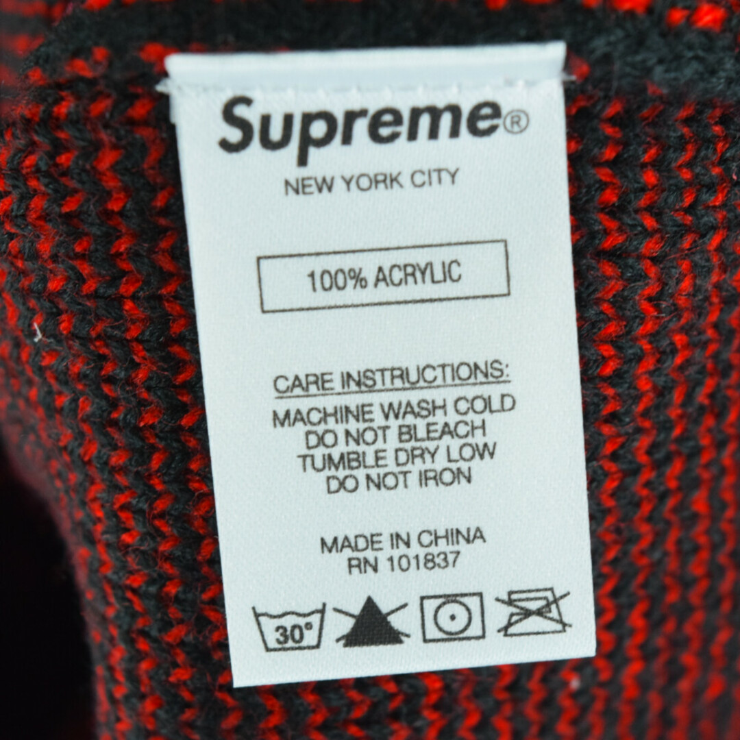 Supreme(シュプリーム)のSUPREME シュプリーム 21AW×THRASHER Sweater スラッシャー フロントロゴクルーネックニットセーター ブラック/レッド メンズのトップス(ニット/セーター)の商品写真