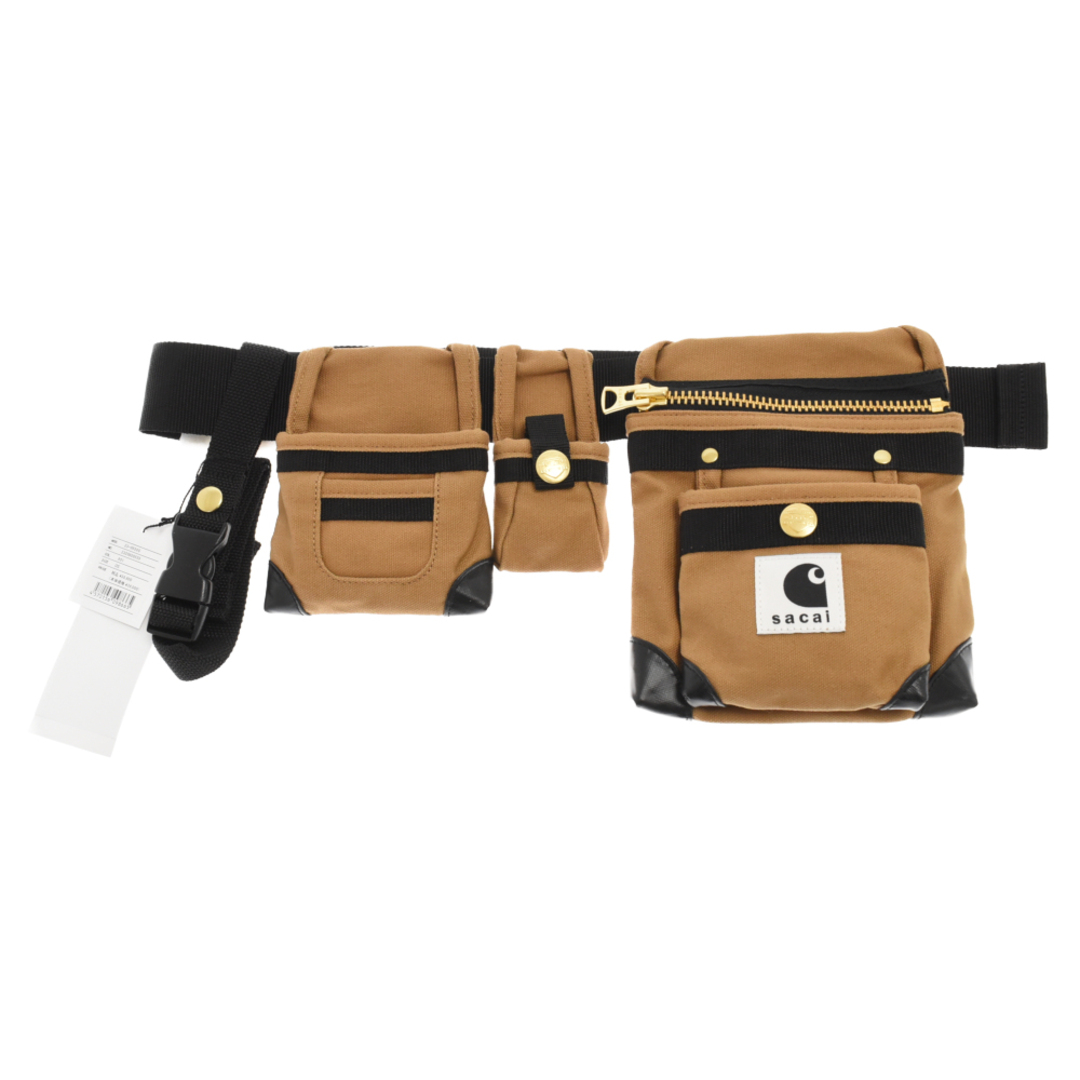 sacai(サカイ)のSacai サカイ ×Carhartt WIP Pocket Bag 23-0559S×カーハート ポケットウエストバッグ ベージュ メンズのバッグ(ウエストポーチ)の商品写真