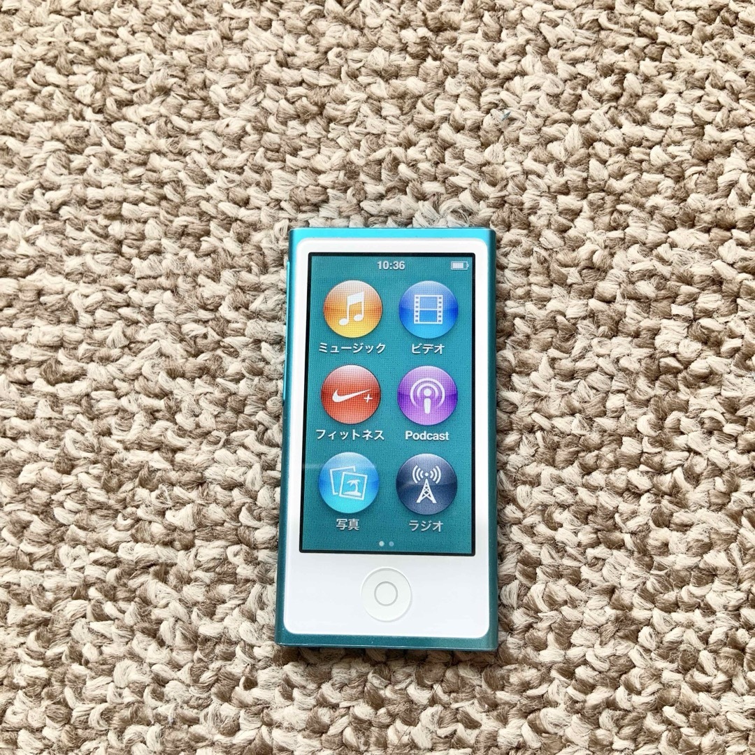 iPod nano 第7世代 Apple アップル アイポッド ブルー 本体-