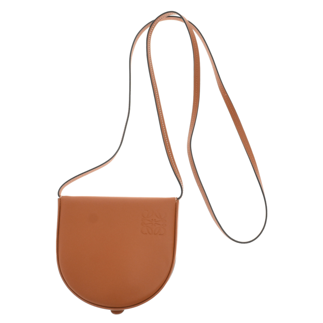 LOEWE ロエベ Small Heel Pouch In Soft Calfskin ヒールポーチ スモール ショルダーバッグ カーフスキン ライトブラウン 109.54.T14