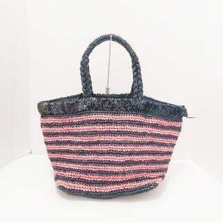 サザビー トートバッグ美品  - 黒×ピンク