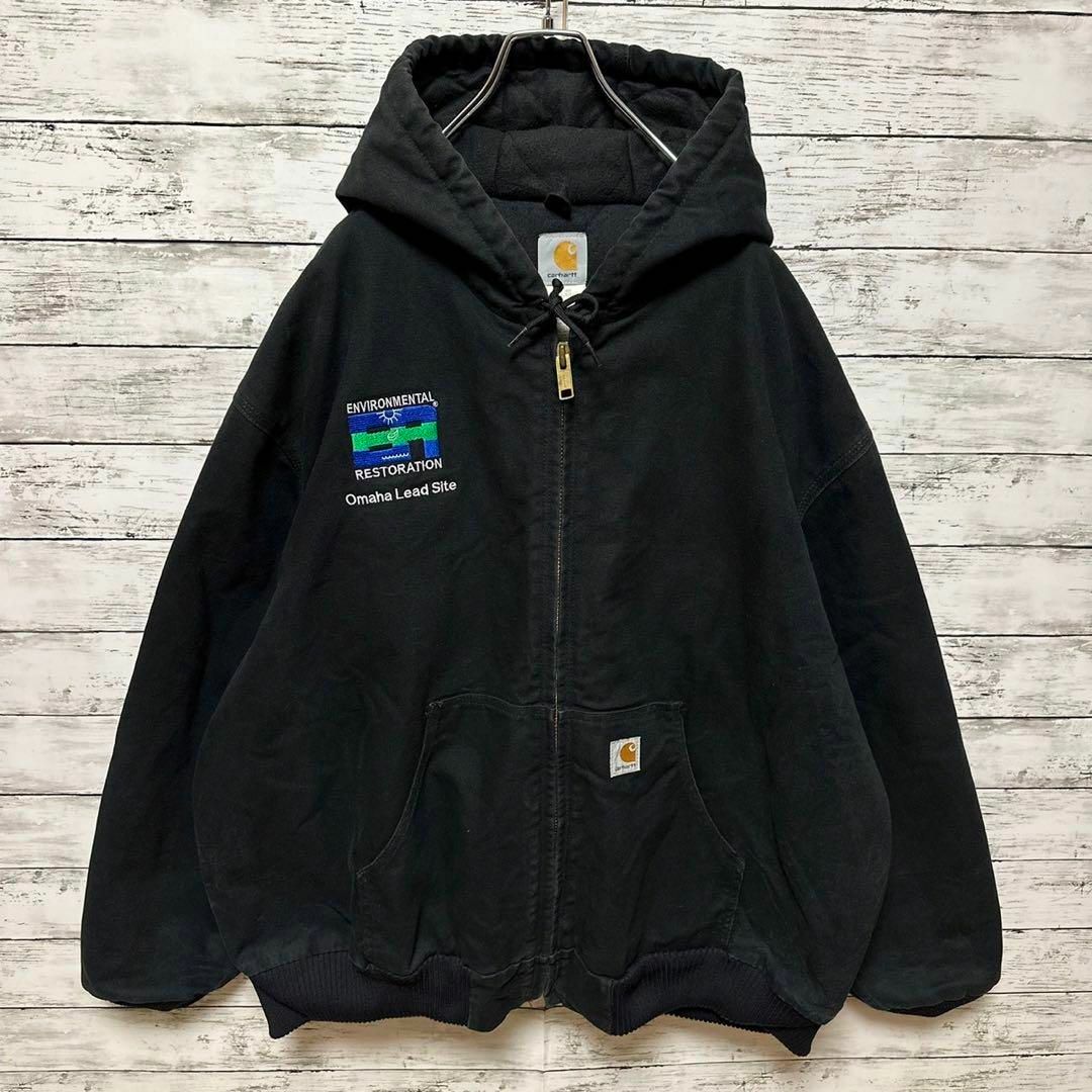 carhartt - 668【希少3XLサイズ】カーハート☆企業コラボ刺繍ロゴ