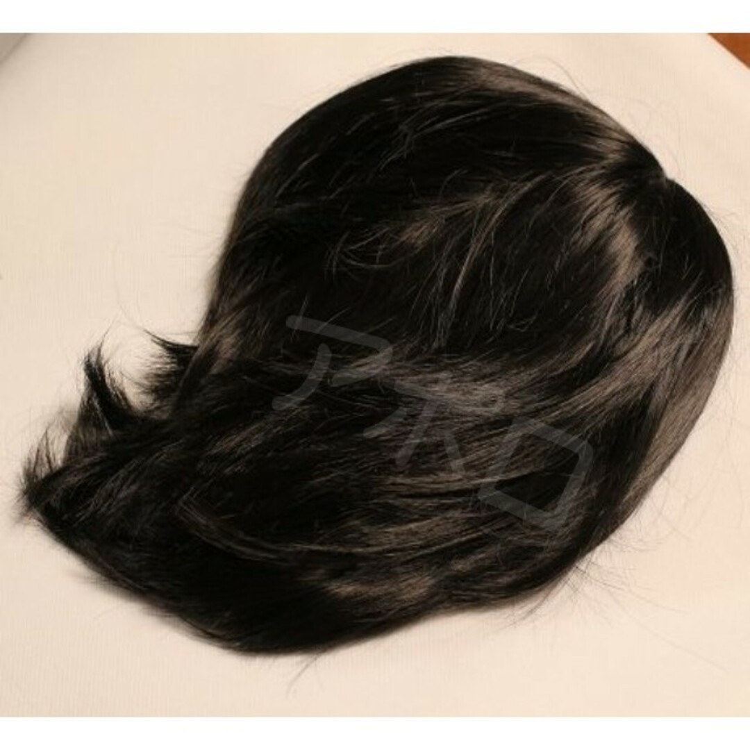 メンズ　黒髪　ショート　黒　ウィッグ　ブラック　男性 レディースのウィッグ/エクステ(ショートストレート)の商品写真