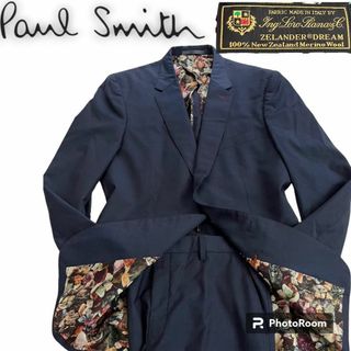 Paul Smith - Paul Smith スーツ セットアップ ストライプ 裏地地図柄