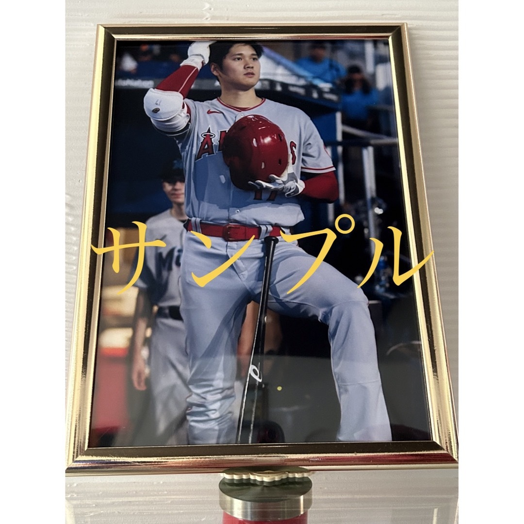 大谷翔平 直筆サインフォト 写真 MLB エンゼルス A4サイズ