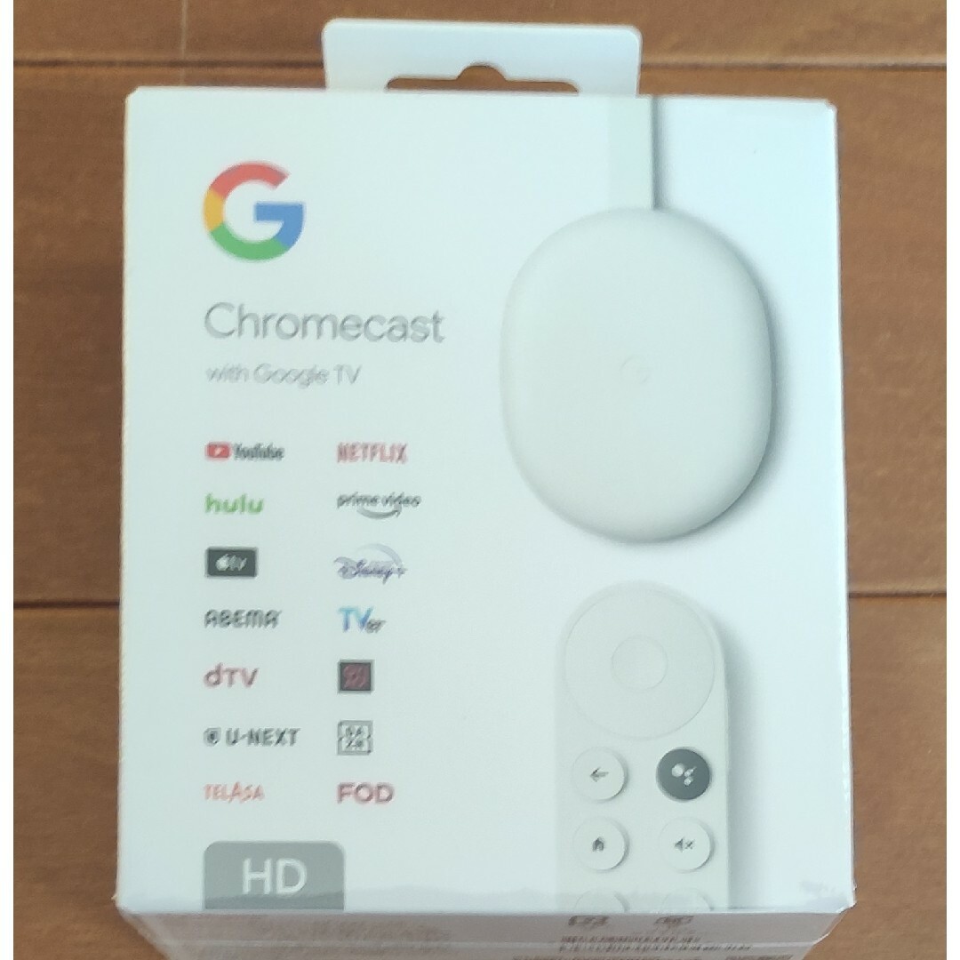 Google Chromecast with Google TV リモコン付属