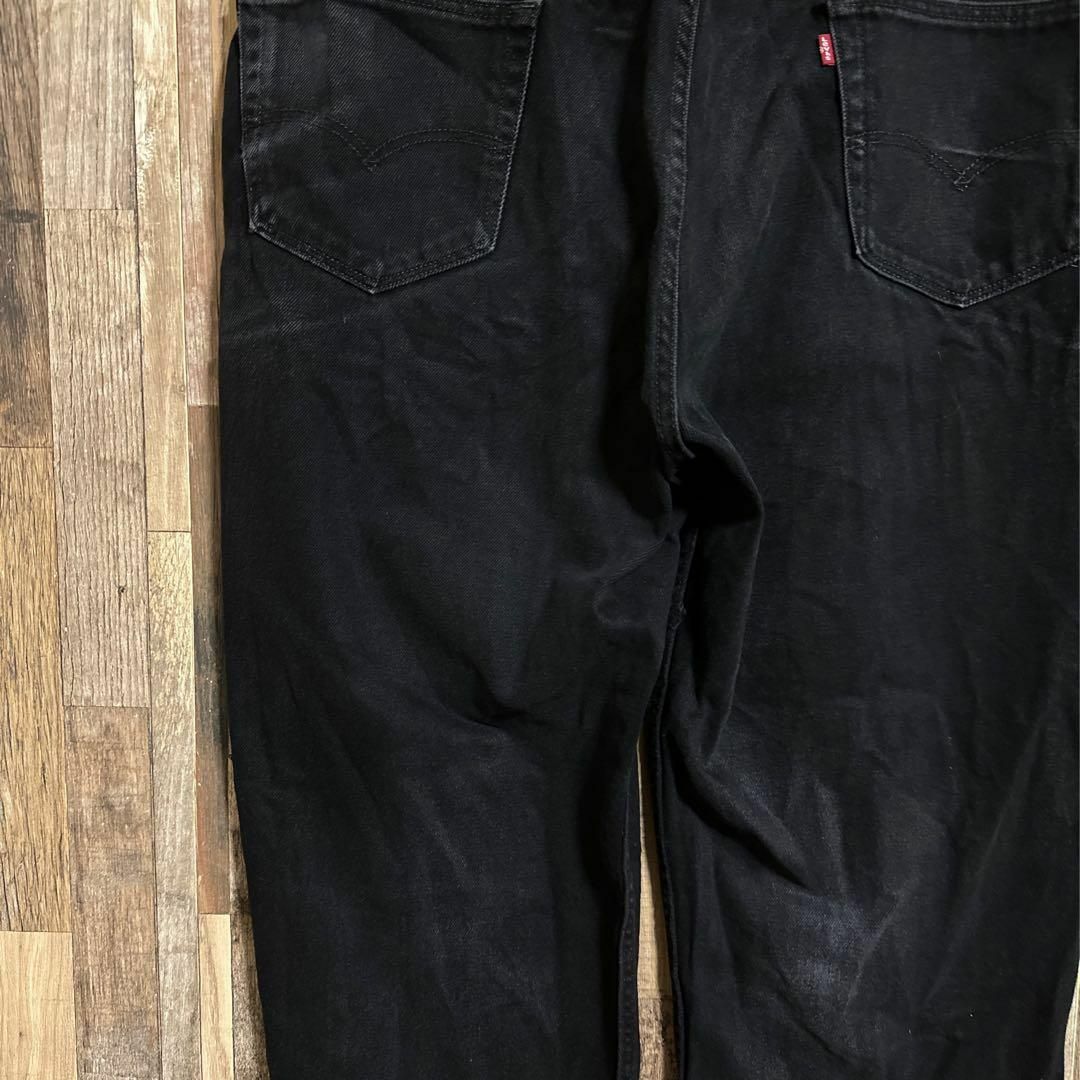 リーバイス 550 ジーンズ ブラック デニム パンツ USA古着 ロゴ 42