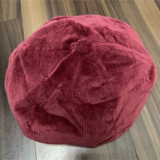 ベレー帽 ボルドー 未使用品(ハンチング/ベレー帽)