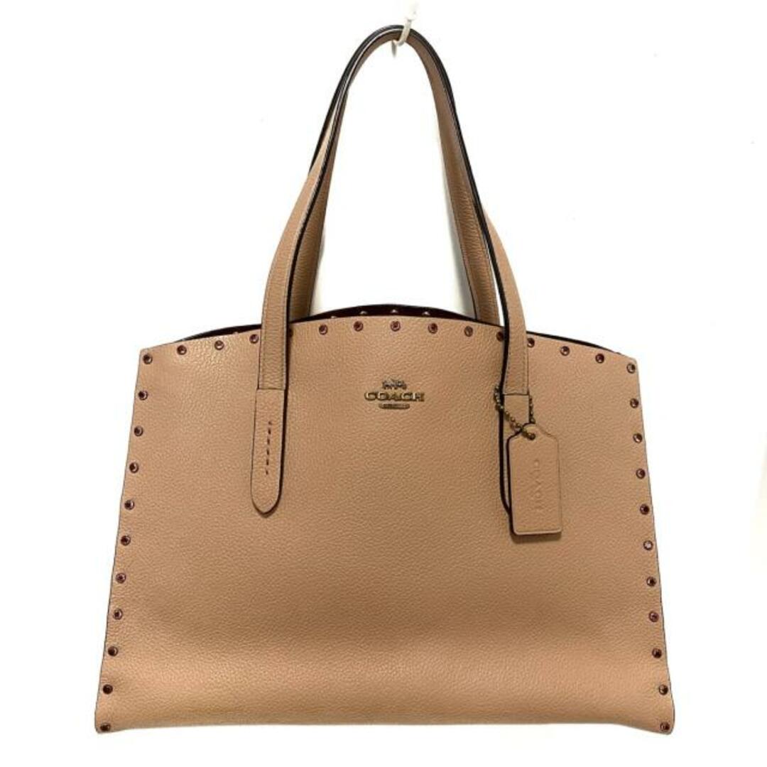 COACH - コーチ トートバッグ 38629 ピンクベージュの+inforsante.fr