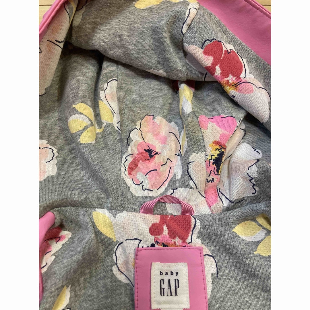 GAP(ギャップ)のBaby GAP  ピンク　撥水ジャンパー　コート　80センチ キッズ/ベビー/マタニティのベビー服(~85cm)(ジャケット/コート)の商品写真