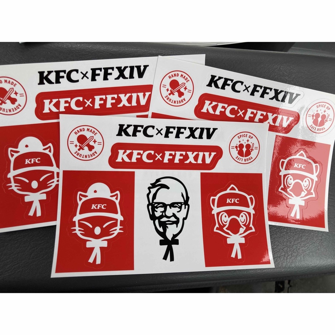 FF14×ケンタッキー　コラボ　ステッカー　ファイナルファンタジー14　KFC | フリマアプリ ラクマ