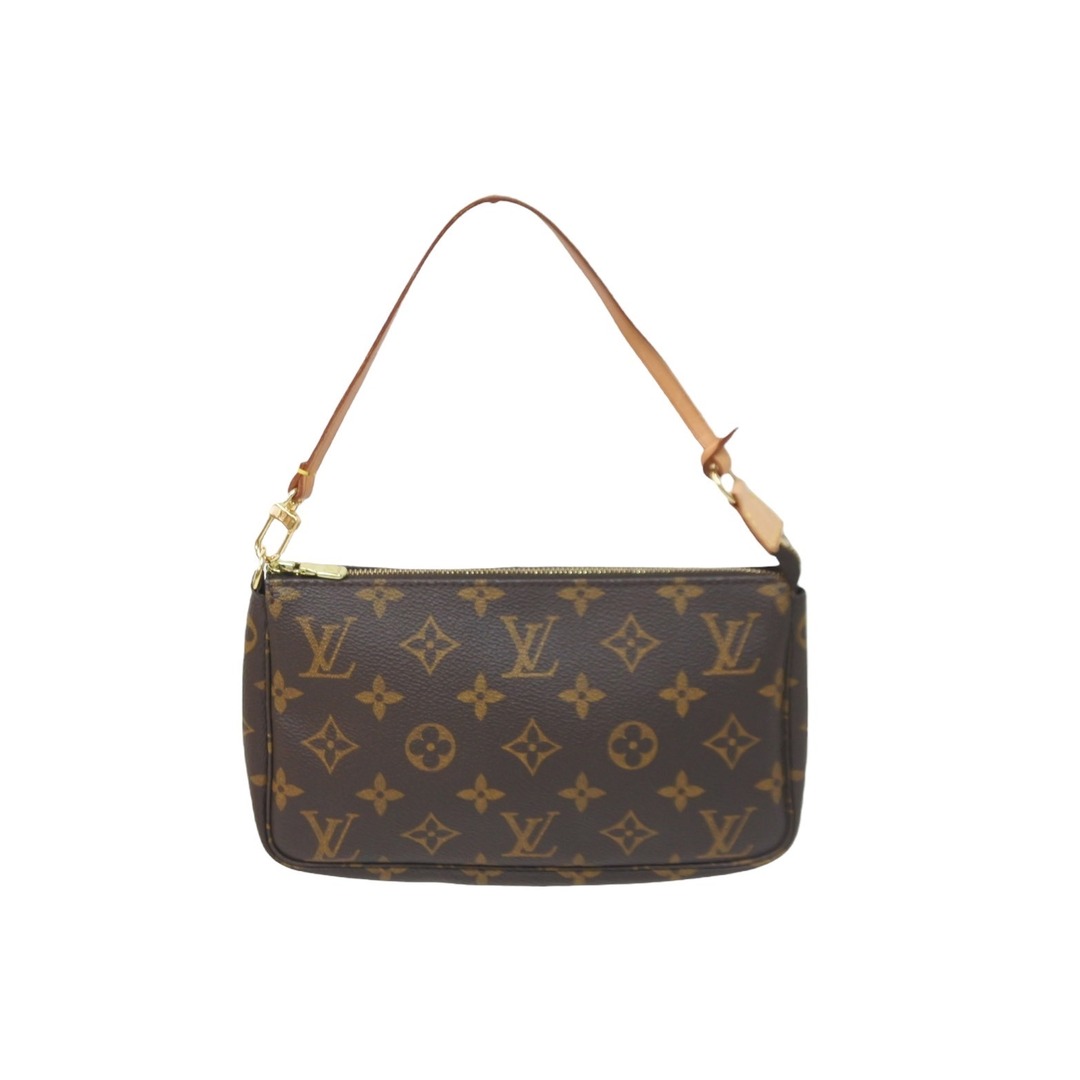 LOUIS VUITTON ルイヴィトン ハンドバッグ ポシェットアクセソワール M51980 モノグラム ゴールド金具 美品  55242