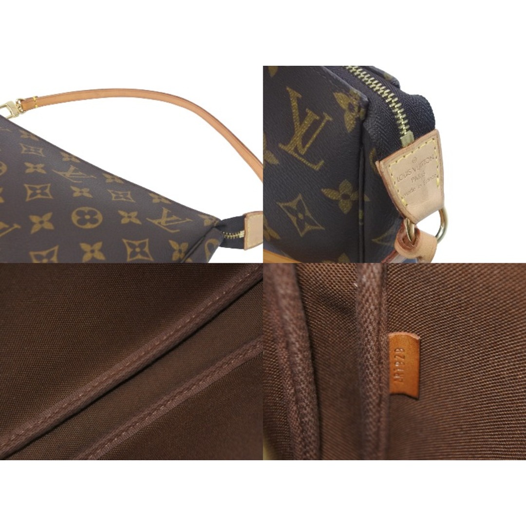 LOUIS VUITTON ルイヴィトン ハンドバッグ ポシェットアクセソワール M51980 モノグラム ゴールド金具 美品  55242