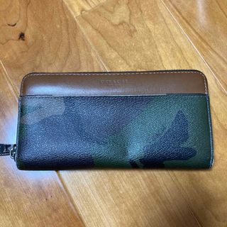 コーチ(COACH)のコーチ　COACH  長財布　財布　迷彩　ラウンドファスナー　カモフラージュ(長財布)