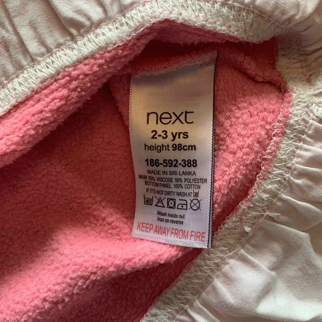 NEXT(ネクスト)のnext  レイヤード　カットソー　裏起毛　サイズ100 キッズ/ベビー/マタニティのキッズ服女の子用(90cm~)(Tシャツ/カットソー)の商品写真