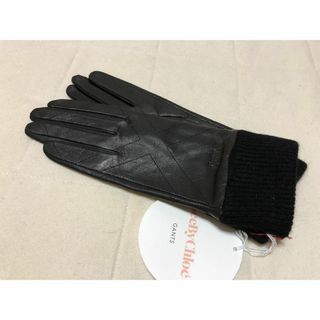 シーバイクロエ(SEE BY CHLOE)の309新品SeeByChloeシーバイクロエ羊革レザー×ジャージコンビ手袋日本製(手袋)