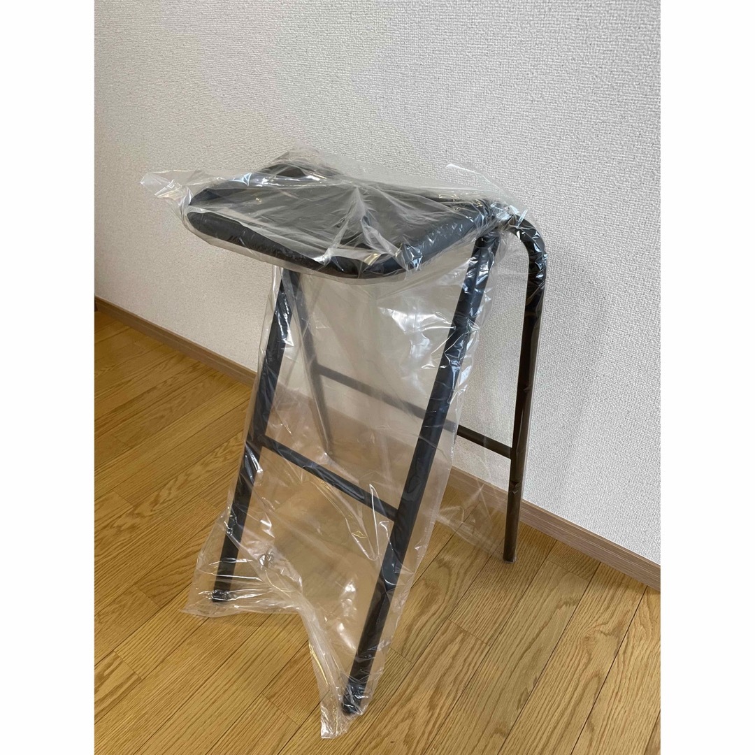 duende bent high stool black インテリア/住まい/日用品の椅子/チェア(スツール)の商品写真