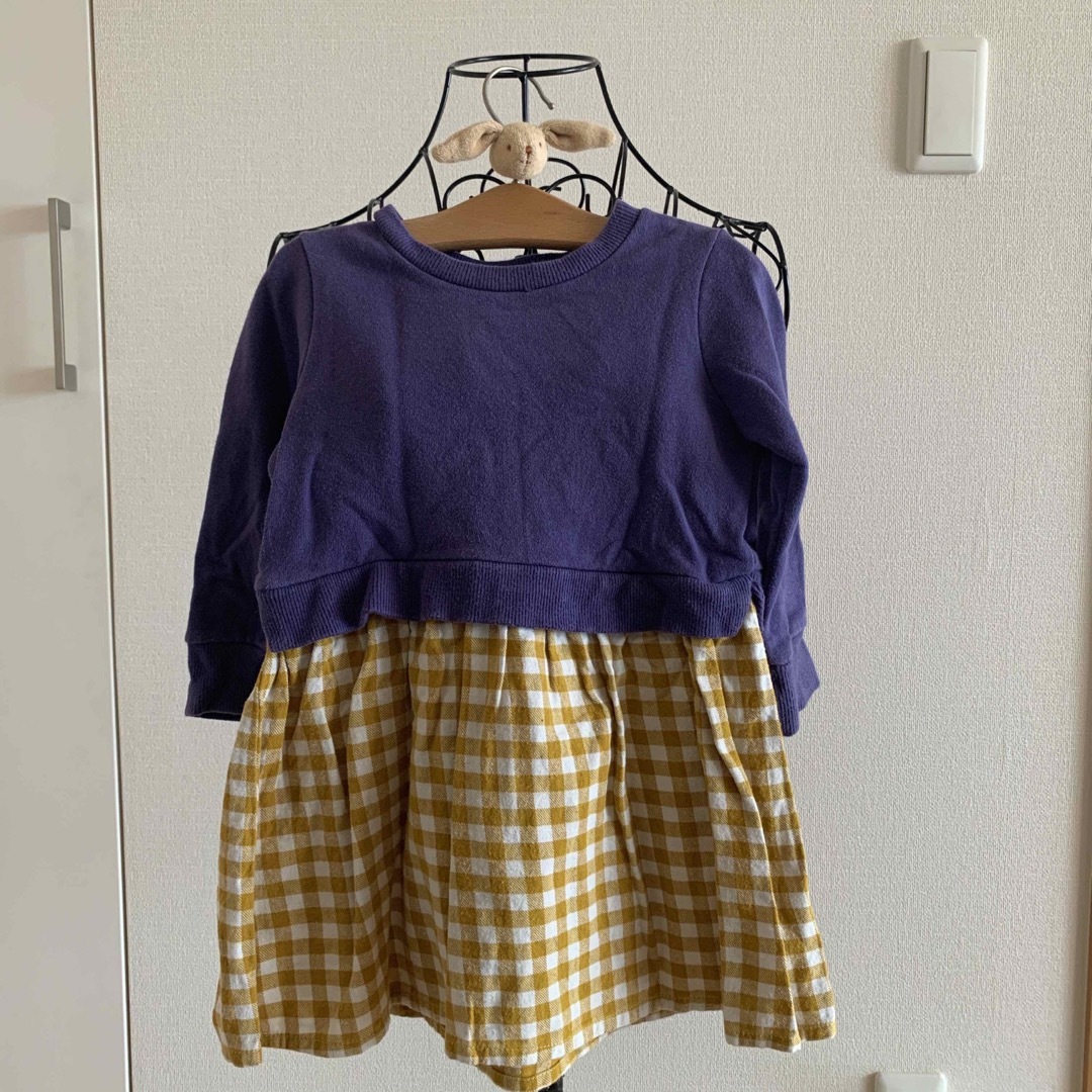 SM2(サマンサモスモス)のSM2  カットソー　ワンピース　サイズ100 キッズ/ベビー/マタニティのキッズ服女の子用(90cm~)(ワンピース)の商品写真