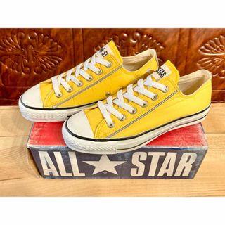 コンバース(CONVERSE)の★90s!希少レア!コンバース オールスターナイロン 黄色 ビンテージ 238★(スニーカー)