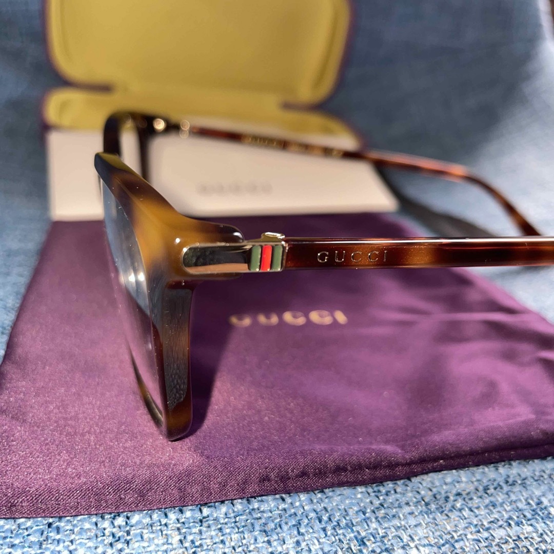 新品未使用 GUCCI グッチ GG0018A 002メガネフレーム ブラウン