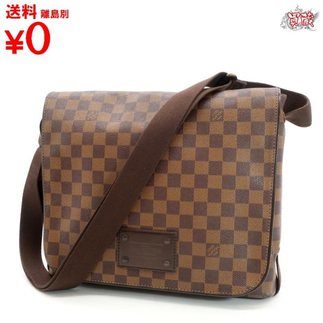 LOUIS VUITTON ルイヴィトン　
ブルックリンMM N51211　
ダミエ エベヌ ショルダーバッグ　
【正規品】　
【買蔵】