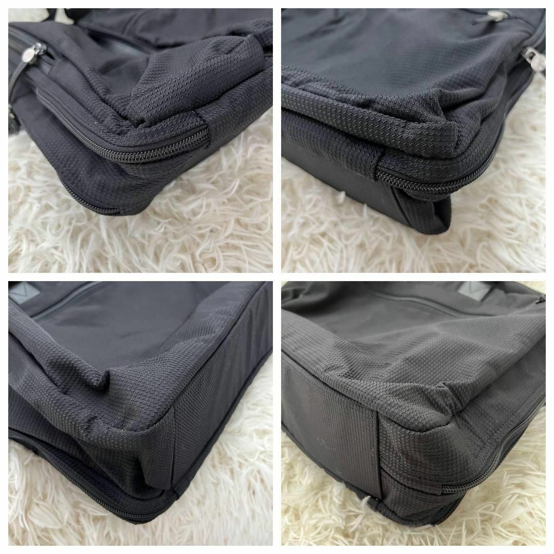 HUNTING WORLD(ハンティングワールド)のハンティングワールド　ブリーフケース　ブラック　ブランドロゴプレート　チャーム メンズのバッグ(ビジネスバッグ)の商品写真