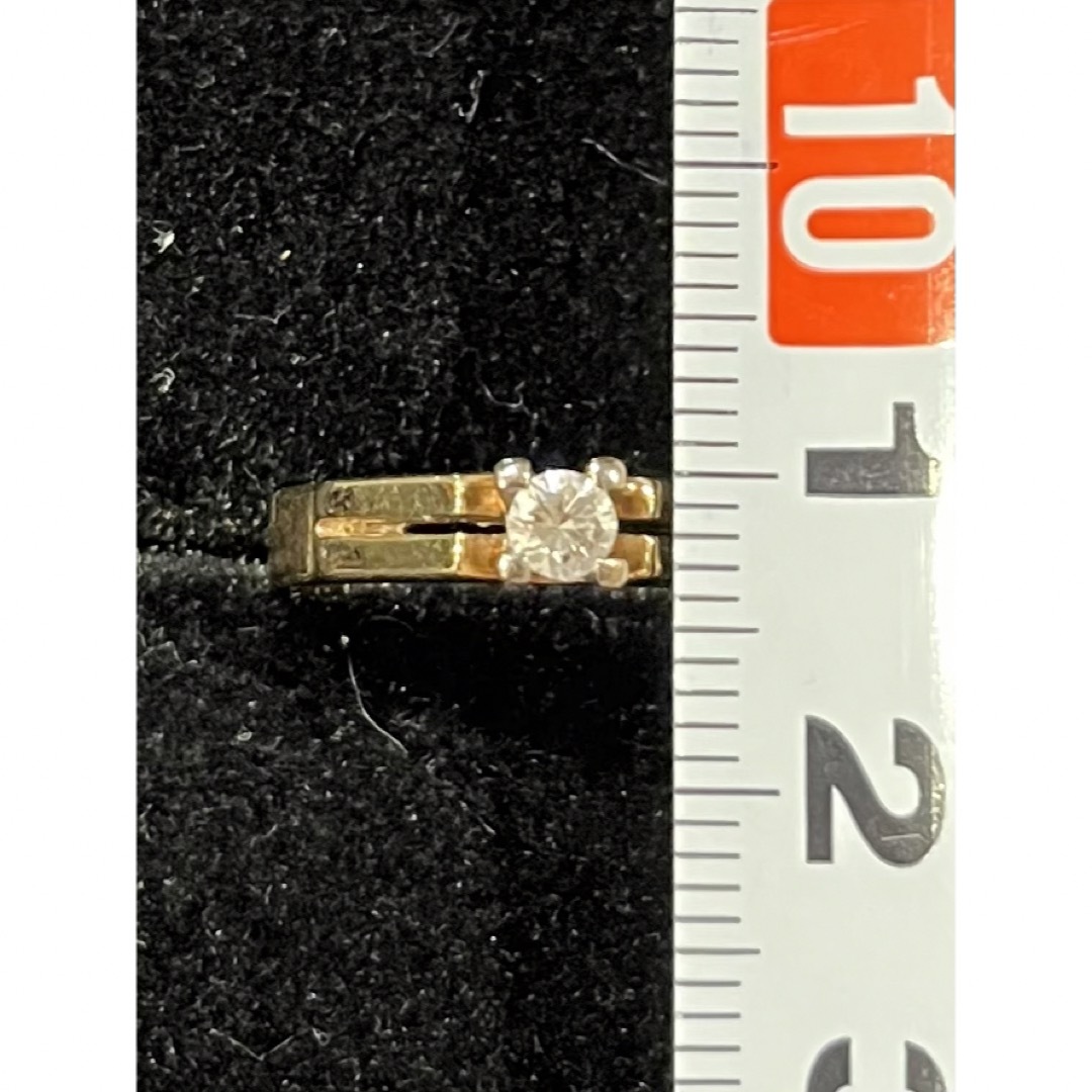 鑑定済み　K14 14金　585 ダイヤモンド　指輪  総重量約3.2g