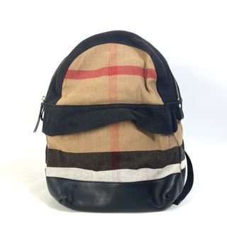 バーバリー(BURBERRY)のバーバリー BURBERRY メガ チェック柄 3958527 バックパック カバン リュックサック キャンバス/レザー ベージュ(バッグパック/リュック)