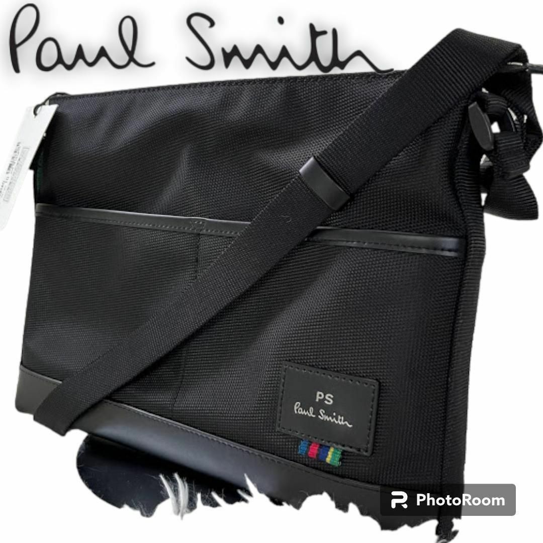 極美品タグ付き　ポールスミス Paul Smith ショルダーバッグ ブラック