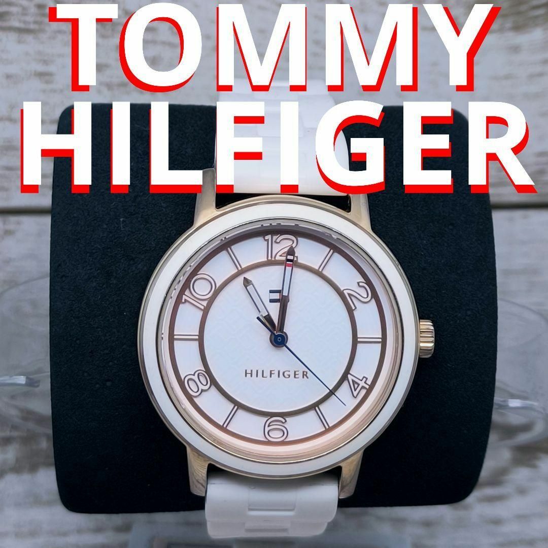 動作品 トミーヒルフィガー 腕時計 メンズ レディース ゴールド 定価3万円-