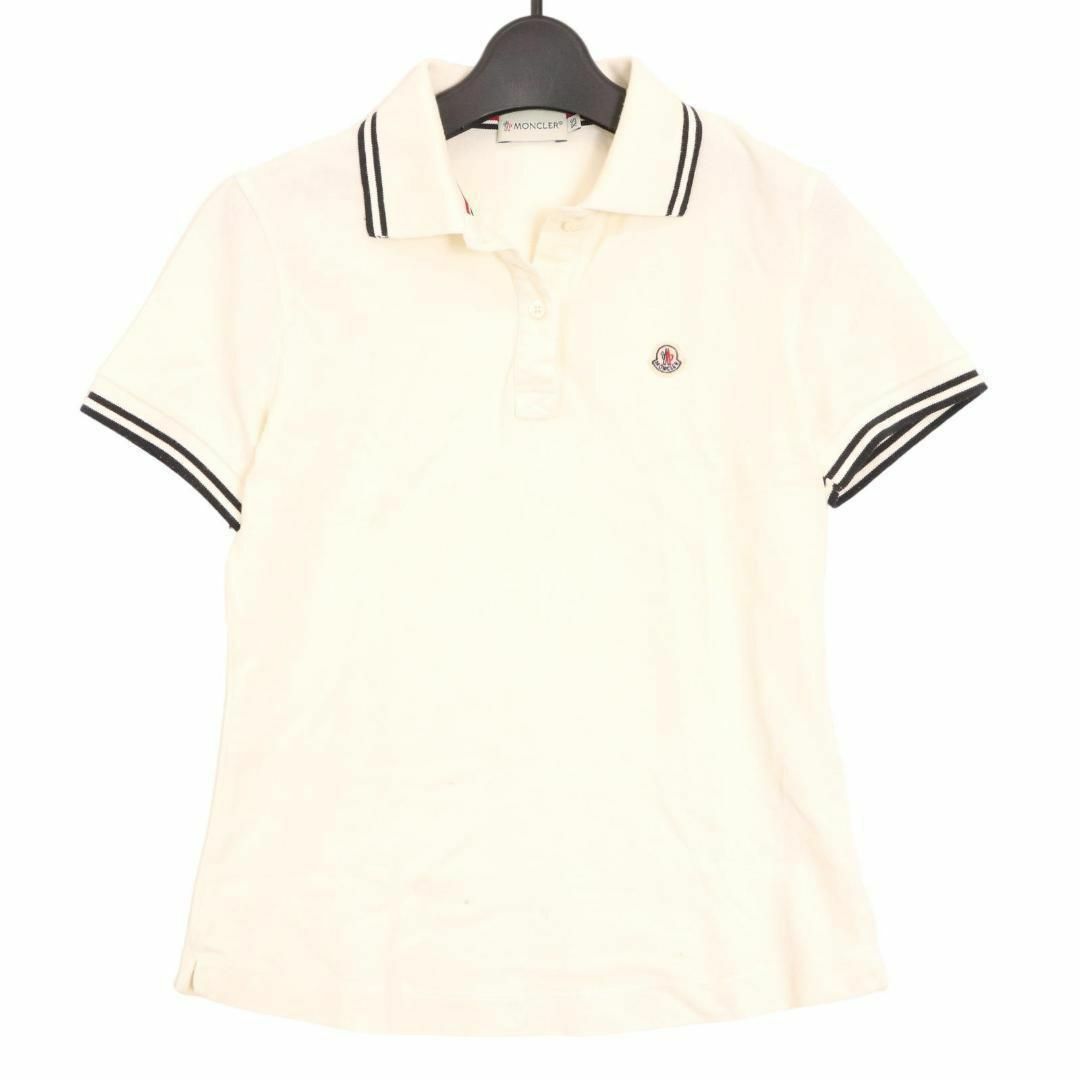 MONCLER モンクレール ホワイト ポロシャツ ワンポイント ロゴ