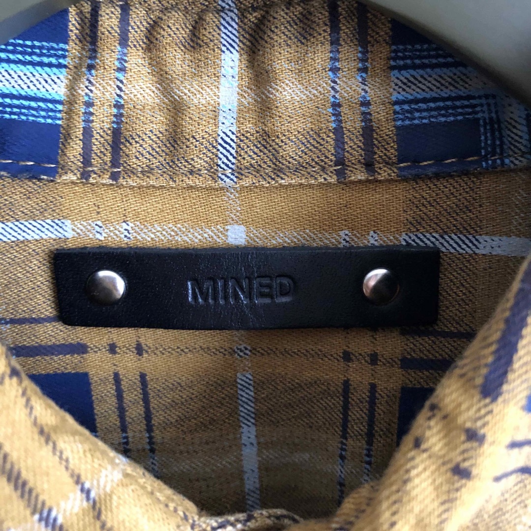 MINEDENIM(マインデニム)の21SS MINEDENIM 半袖 チェックシャツ　サイズ2 メンズのトップス(シャツ)の商品写真
