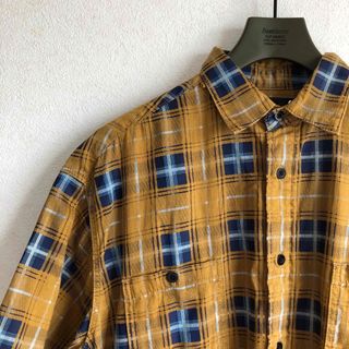 マインデニム(MINEDENIM)の21SS MINEDENIM 半袖 チェックシャツ　サイズ2(シャツ)