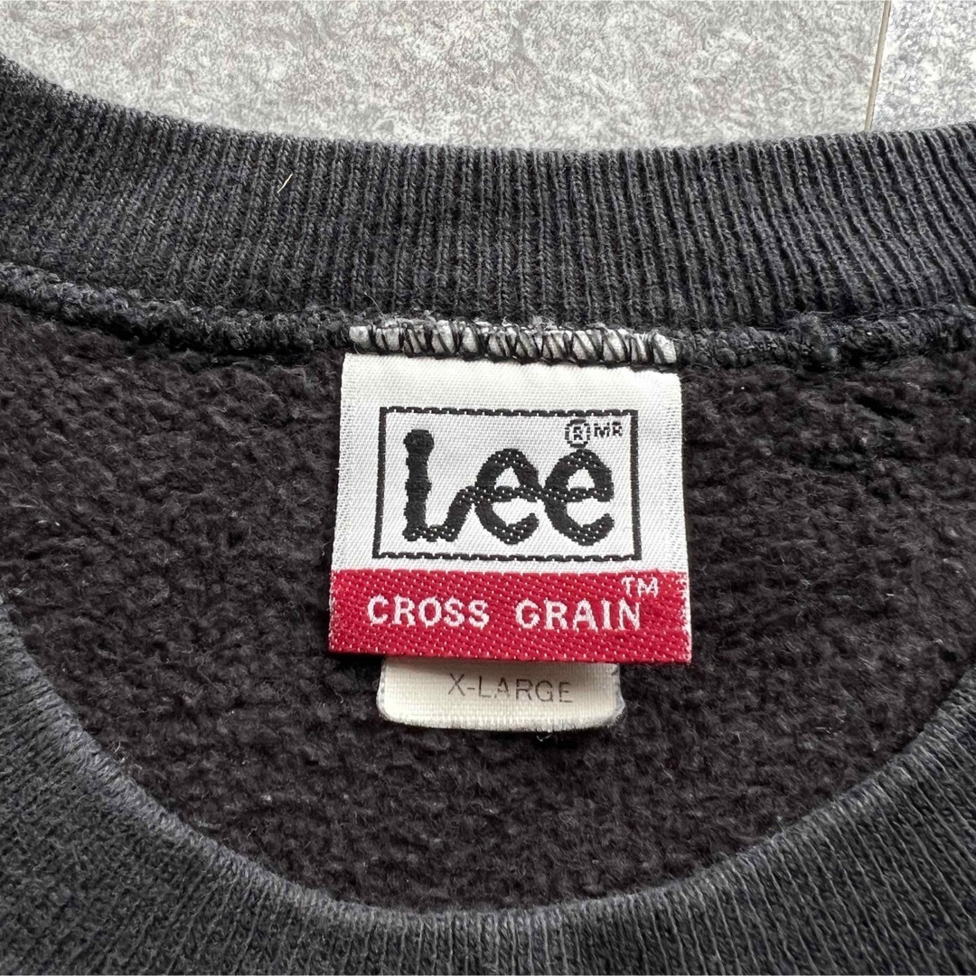 90s USA製 ヴィンテージ Lee リバースウィーブ スウェット BLACK