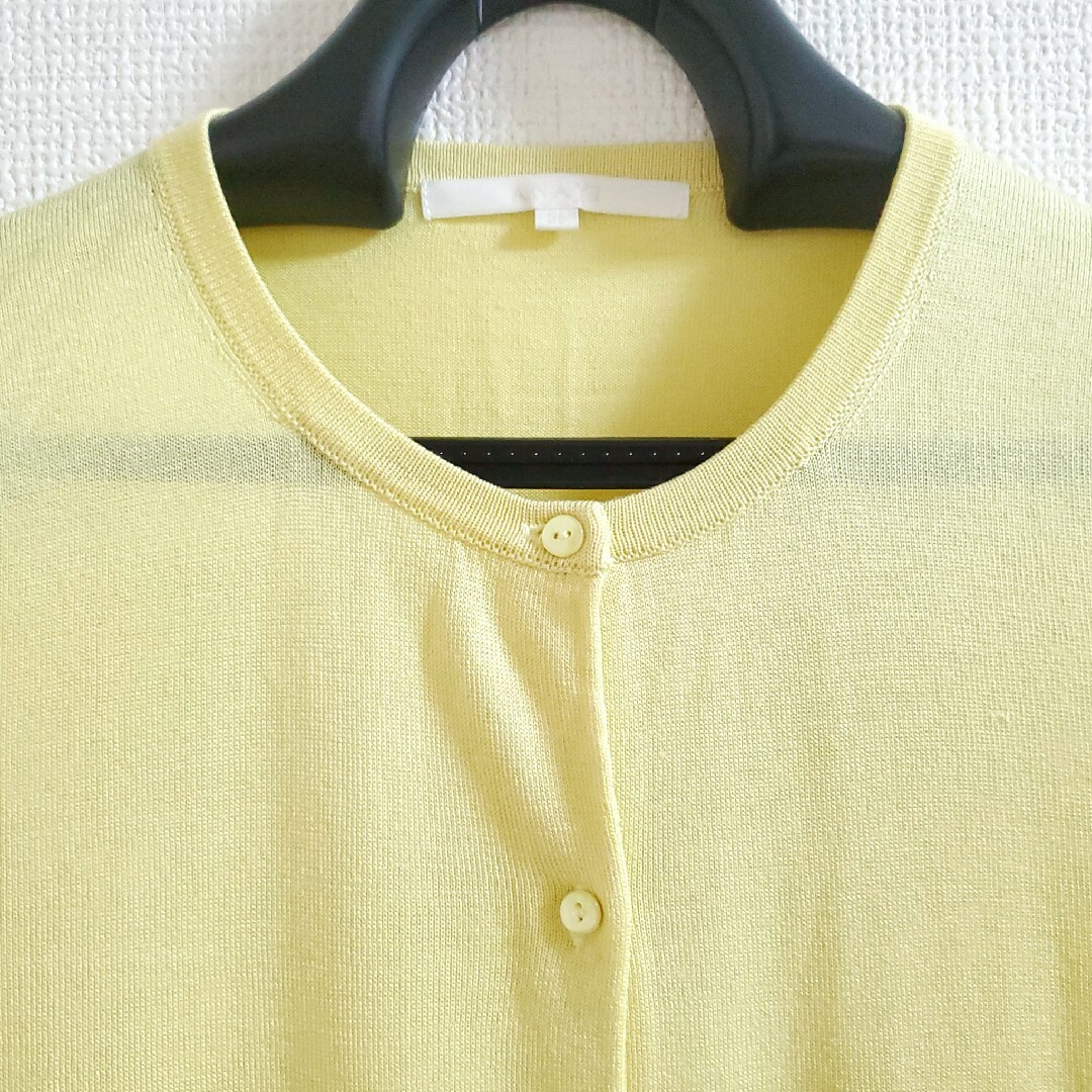ANAYI - 美品☆ANAYI アナイ シルク クルーネック カーディガン